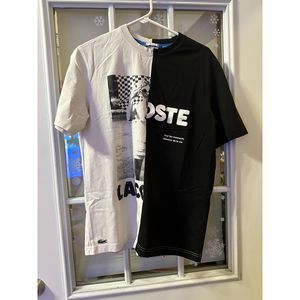 Lacoste L!ve Black and White T-Shirt